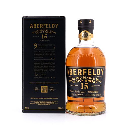 Aberfeldy 15 Jahre Bolgheri Red Wine Casks Finish  0,70 Liter/ 46.0% vol Produktbild
