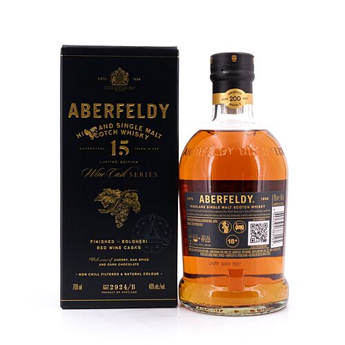 Aberfeldy 15 Jahre Bolgheri Red Wine Casks Finish  0,70 Liter/ 46.0% vol Produktbild