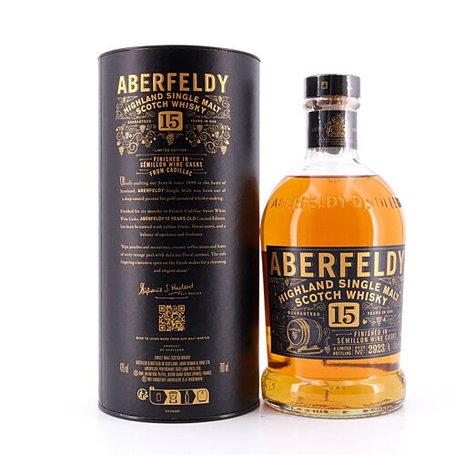 Aberfeldy 15 Jahre Finish in Sémillion Wine Casks From Cadillac 0,70 Liter/ 43.0% vol Produktbild