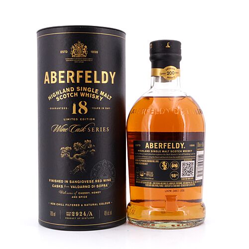 Aberfeldy 18 Jahre Sangiovese Wine Casks Finish From Valdarno Di Sopra 0,70 Liter/ 46.0% vol Produktbild