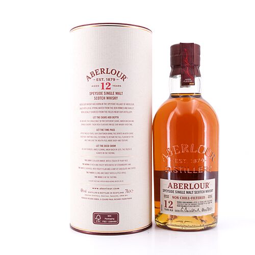 Aberlour 12 Jahre Non Chill-Filtered  0,70 Liter/ 48.0% vol Produktbild
