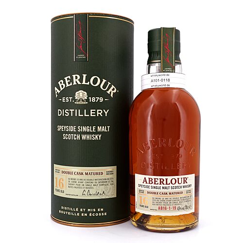 Aberlour 16 Jahre Double Cask 43% 0,70 Liter/ 43.0% vol Produktbild