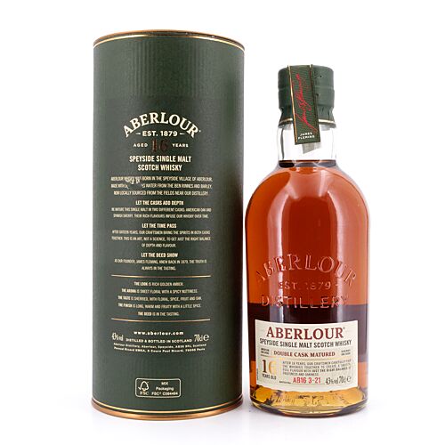 Aberlour 16 Jahre Double Cask 43% 0,70 Liter/ 43.0% vol Produktbild