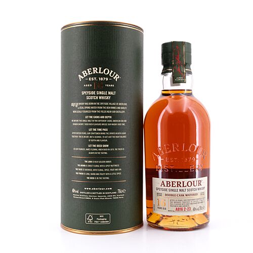 Aberlour 16 Jahre Double Cask Matured Lieferung aktuell verfügbares Batch 0,70 Liter/ 40.0% vol Produktbild