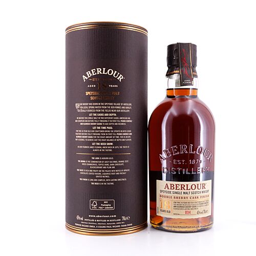 Aberlour 18 Jahre Double Sherry Cask Finish 0,70 Liter/ 43.0% vol Produktbild