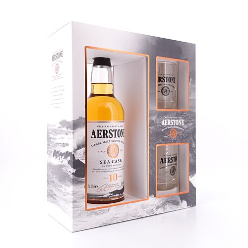 Aerstone 10 Jahre Sea Cask Geschenkset inkl. 2 Gläser 0,70 Liter/ 40.0% vol Produktbild
