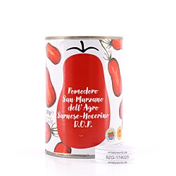 Agrigenus Pomodoro S. Marzano dell`Agro Sarnese-Nocerino D.O.P. ganze geschälte Tomaten im eigenen Saft 400g Produktbild