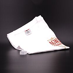 AGWA T-Shirt Farbe weiß mit rot goldenem Aufdruck, Größe L 100% Baumwolle Produktbild
