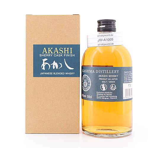 Akashi Sherry Cask Finish  0,50 Liter/ 40.0% vol Produktbild