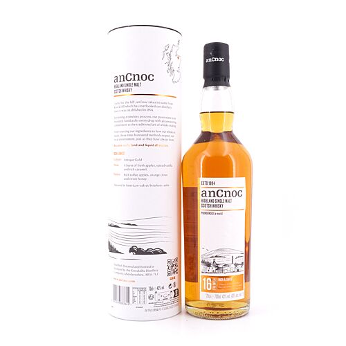 anCnoc 16 Jahre Rich & Sweet 0,70 Liter/ 46.0% vol Produktbild
