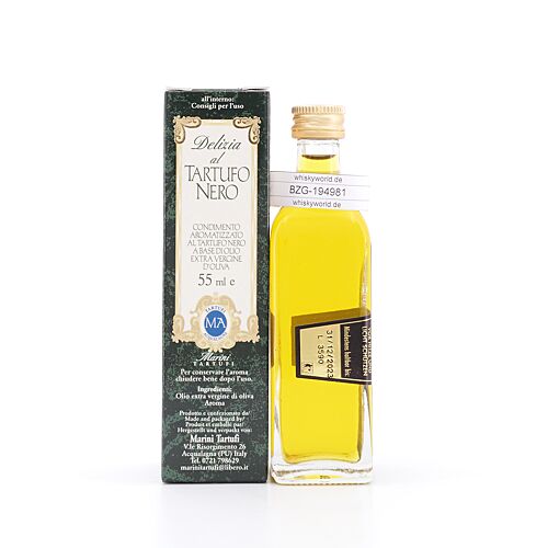 Anfosso Olivenöl mit schwarzem Trüffel Aroma  0,055 Liter Produktbild