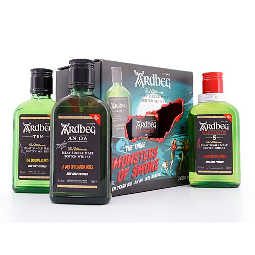 Ardbeg Monster of Smoke Ten, Wee Beastie & An Oa je 0,20l  0,60 Liter/ 40.7% vol Produktbild