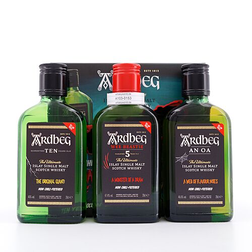 Ardbeg Monster of Smoke Ten, Wee Beastie & An Oa je 0,20l  0,60 Liter/ 40.7% vol Produktbild