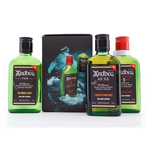 Ardbeg Monster of Smoke Ten, Wee Beastie & An Oa je 0,20l  0,60 Liter/ 40.7% vol Produktbild