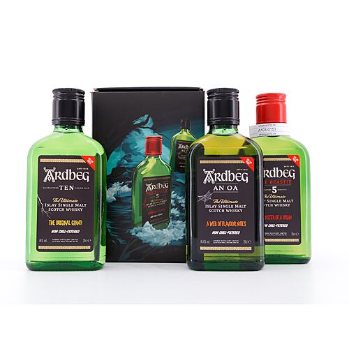 Ardbeg Monster of Smoke Ten, Wee Beastie & An Oa je 0,20l  0,60 Liter/ 40.7% vol Produktbild