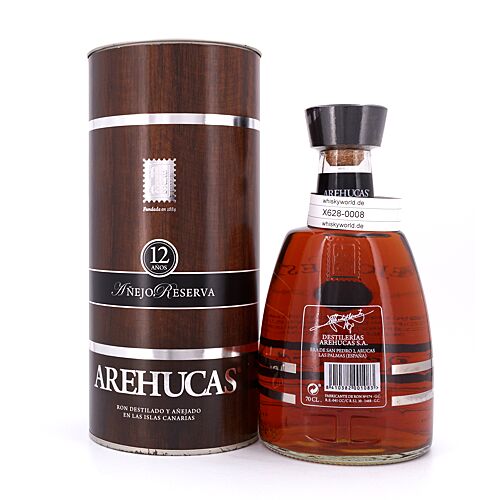 Arehucas Anejo Reserva 12 Jahre  0,70 Liter/ 40.0% vol Produktbild