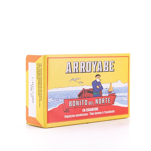 Arroyabe Bonito del Norte in Escabèche Sauce 111g Dose 73 Gramm Abtropfgewicht Produktbild