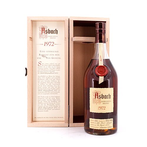 Asbach Jahrgang 1972  0,70 Liter/ 40.0% vol Produktbild