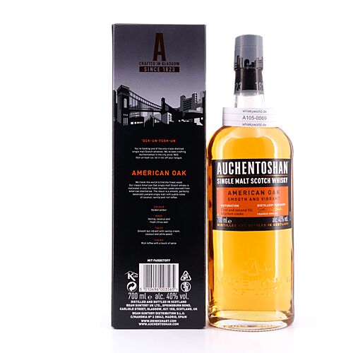 Auchentoshan American Oak Smoot and Vibrant 0,70 Liter/ 40.0% vol Produktbild