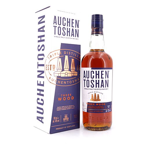 Auchentoshan Three Wood  0,70 Liter/ 43.0% vol Produktbild