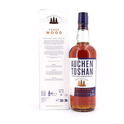 Auchentoshan Three Wood  0,70 Liter/ 43.0% vol Produktbild