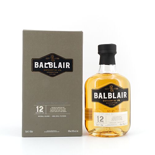 Balblair 12 Jahre  0,70 Liter/ 46.0% vol Produktbild