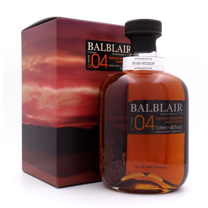 Balblair Sherry Cask Jahrgang 2004 Literflasche 1st Release 1 Liter/ 46.0% vol