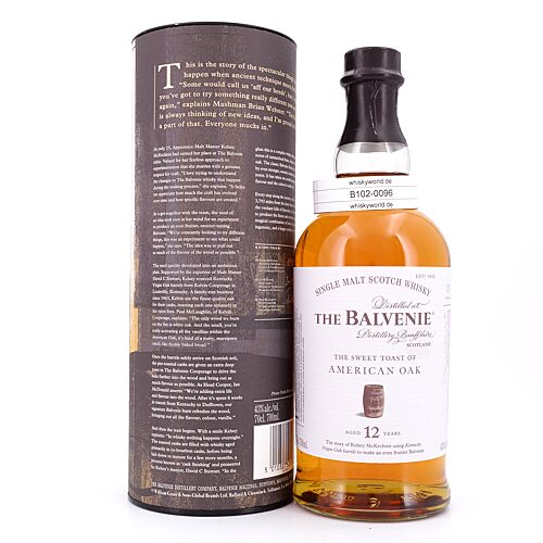 Balvenie 12 Jahre American Oak  0,70 Liter/ 43.0% vol Produktbild