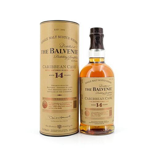 Balvenie 14 Jahre Caribbean Cask  0,70 Liter/ 43.0% vol Produktbild