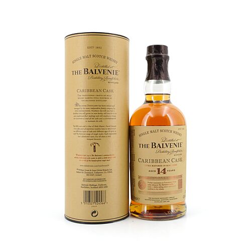 Balvenie 14 Jahre Caribbean Cask  0,70 Liter/ 43.0% vol Produktbild