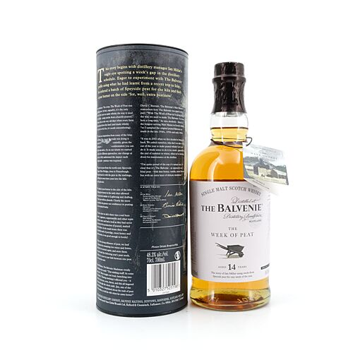 Balvenie 14 Jahre The Week of Peat  0,70 Liter/ 48.3% vol Produktbild