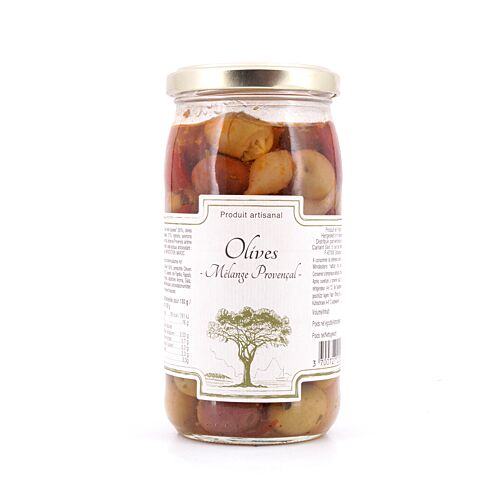 Beauharnais-CARLANT Olives -Mèlange Provencal- Oliven-Mischung nach provenzalischer Art 350g 200 Gramm Abtropfgewicht Produktbild