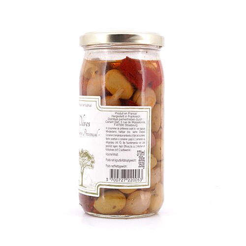 Beauharnais-CARLANT Olives -Mèlange Provencal- Oliven-Mischung nach provenzalischer Art 350g 200 Gramm Abtropfgewicht Produktbild