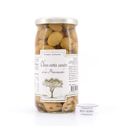 Beauharnais-CARLANT Olives vertes cassées -á la Provencale Grüne Oliven nach provenzialischer Art 350 Gramm Produktbild