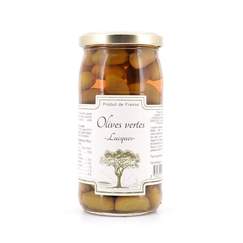 Beauharnais-CARLANT Olives vertes -Lucques- Grüne Oliven Lucques 350g 200 Gramm Abtropfgewicht Produktbild