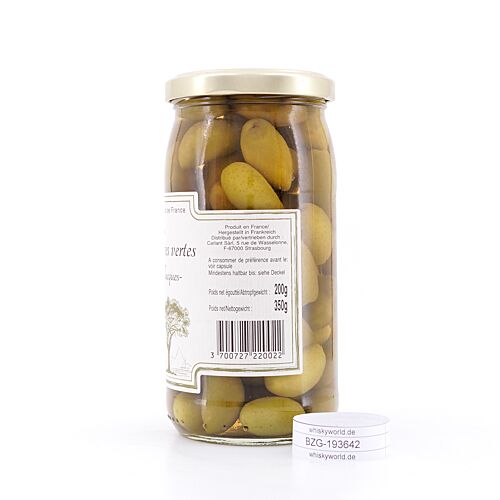 Beauharnais-CARLANT Olives vertes -Lucques- Grüne Oliven Lucques 350g 200 Gramm Abtropfgewicht Produktbild