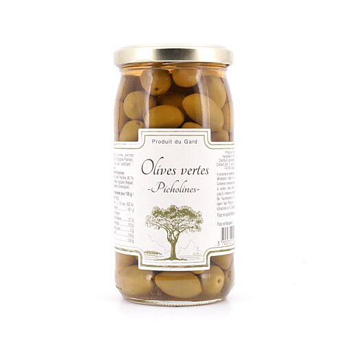 Beauharnais-CARLANT Olives vertes -Picholines- Grüne Oliven 350g 200 Gramm Abtropfgewicht Produktbild