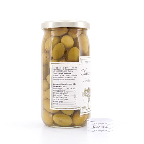 Beauharnais-CARLANT Olives vertes -Picholines- Grüne Oliven 350 Gramm Produktbild