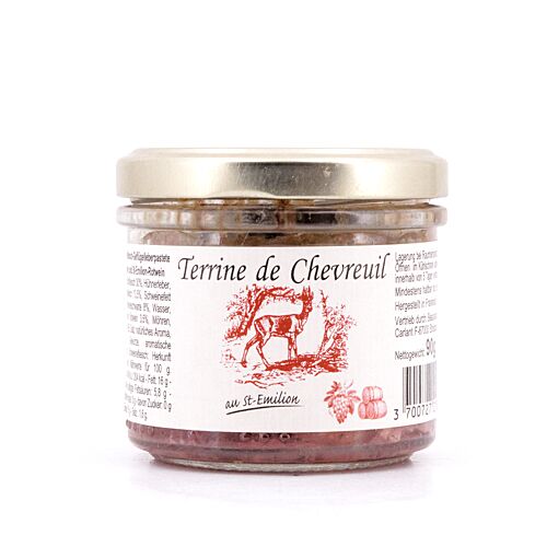 Beauharnais-CARLANT Rehterrine mit St Emilion Rotwein  90 Gramm Produktbild