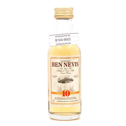 Ben Nevis 10 Jahre Miniatur 0,050 Liter/ 46.0% vol