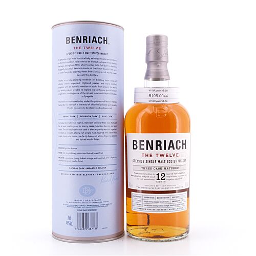 Benriach 12 Jahre - The Twelve  0,70 Liter/ 46.0% vol Produktbild