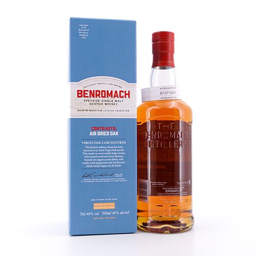 Benromach Contrasts: Air Dried Oak 10 Jahre 0,70 Liter/ 46.0% vol Produktbild