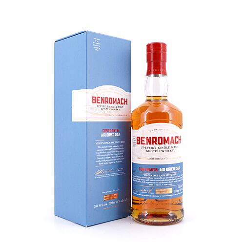 Benromach Contrasts: Air Dried Oak 10 Jahre 0,70 Liter/ 46.0% vol Produktbild