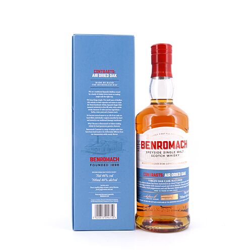 Benromach Contrasts: Air Dried Oak 10 Jahre 0,70 Liter/ 46.0% vol Produktbild