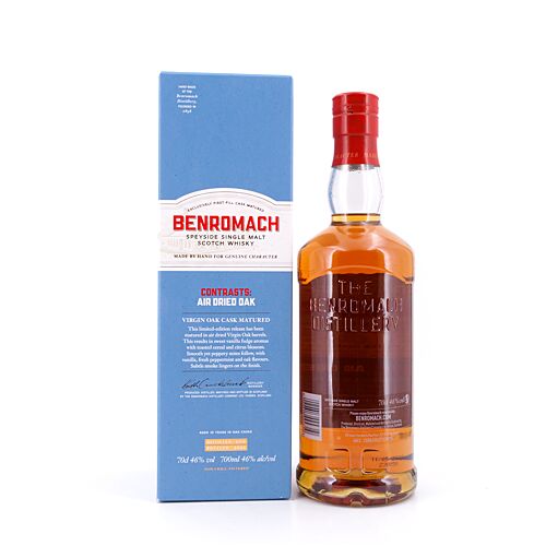 Benromach Contrasts: Air Dried Oak 10 Jahre 0,70 Liter/ 46.0% vol Produktbild