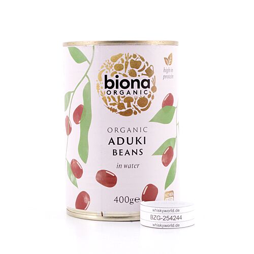 Biona Organic Aduki Beans 400g 230 Gramm Abtropfgewicht Produktbild