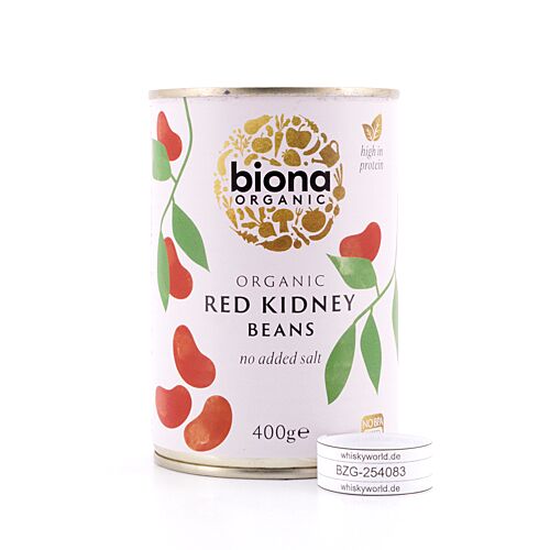 Biona Organic Red Kidney Beans Rote Kidneybohnen 400g 240 Gramm Abtropfgewicht Produktbild