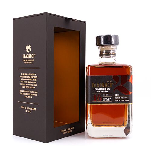 Bladnoch 16 Jahre Oloroso Sherry Casks  0,70 Liter/ 46.7% vol Produktbild