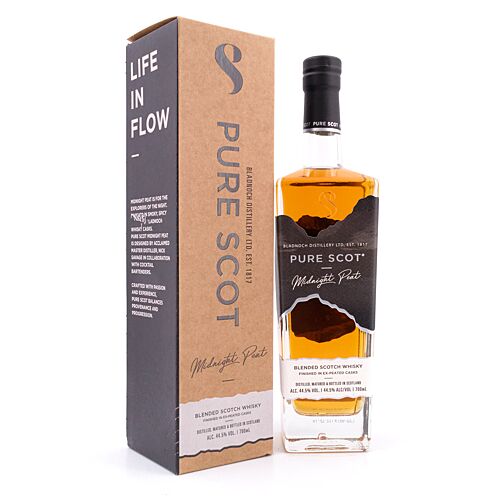 Bladnoch Pure Scot Midnight Peat  0,70 Liter/ 44.5% vol Produktbild