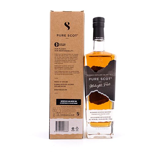 Bladnoch Pure Scot Midnight Peat  0,70 Liter/ 44.5% vol Produktbild